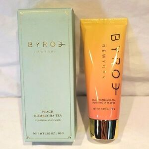 Byroe Peach Kombucha Tea Purifying Clay Mask  2.82 oz   80 ml